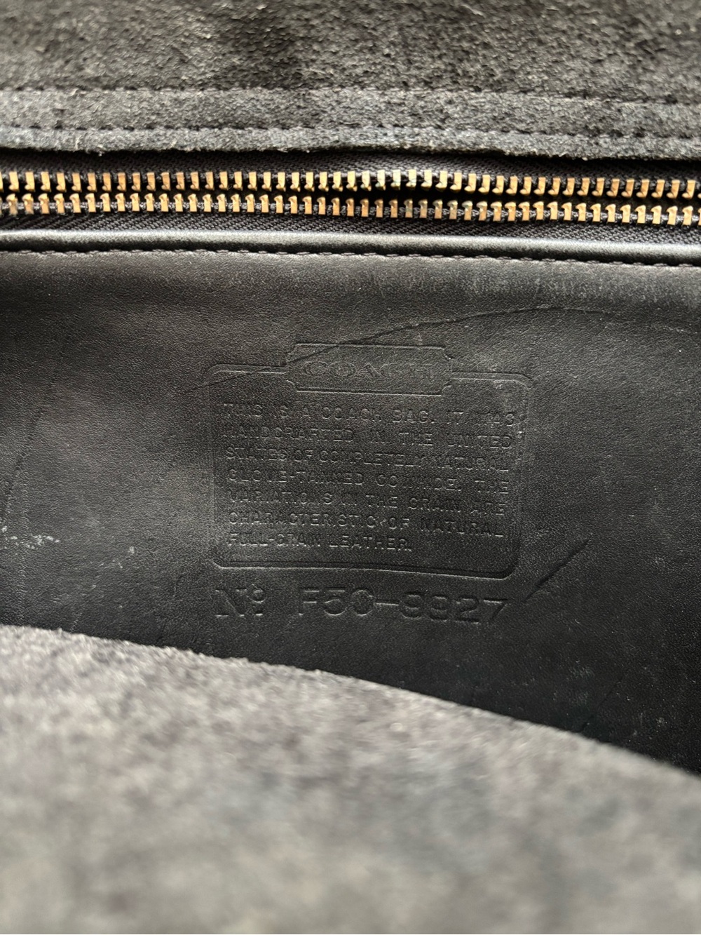 Vintage Coach Willis Black Leather Top Handle Crossbody w/Hangtag - Picture 4 of 5